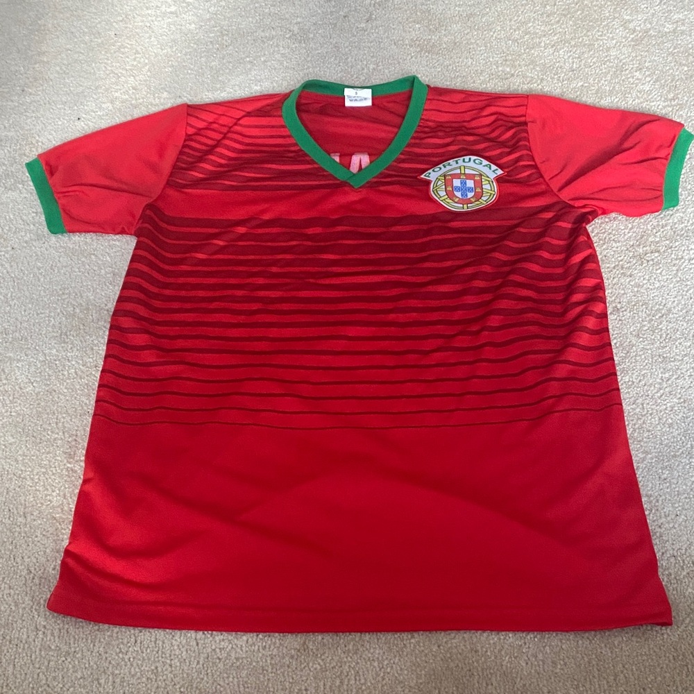 Ronaldo Portugal Red Soccer  Jersey